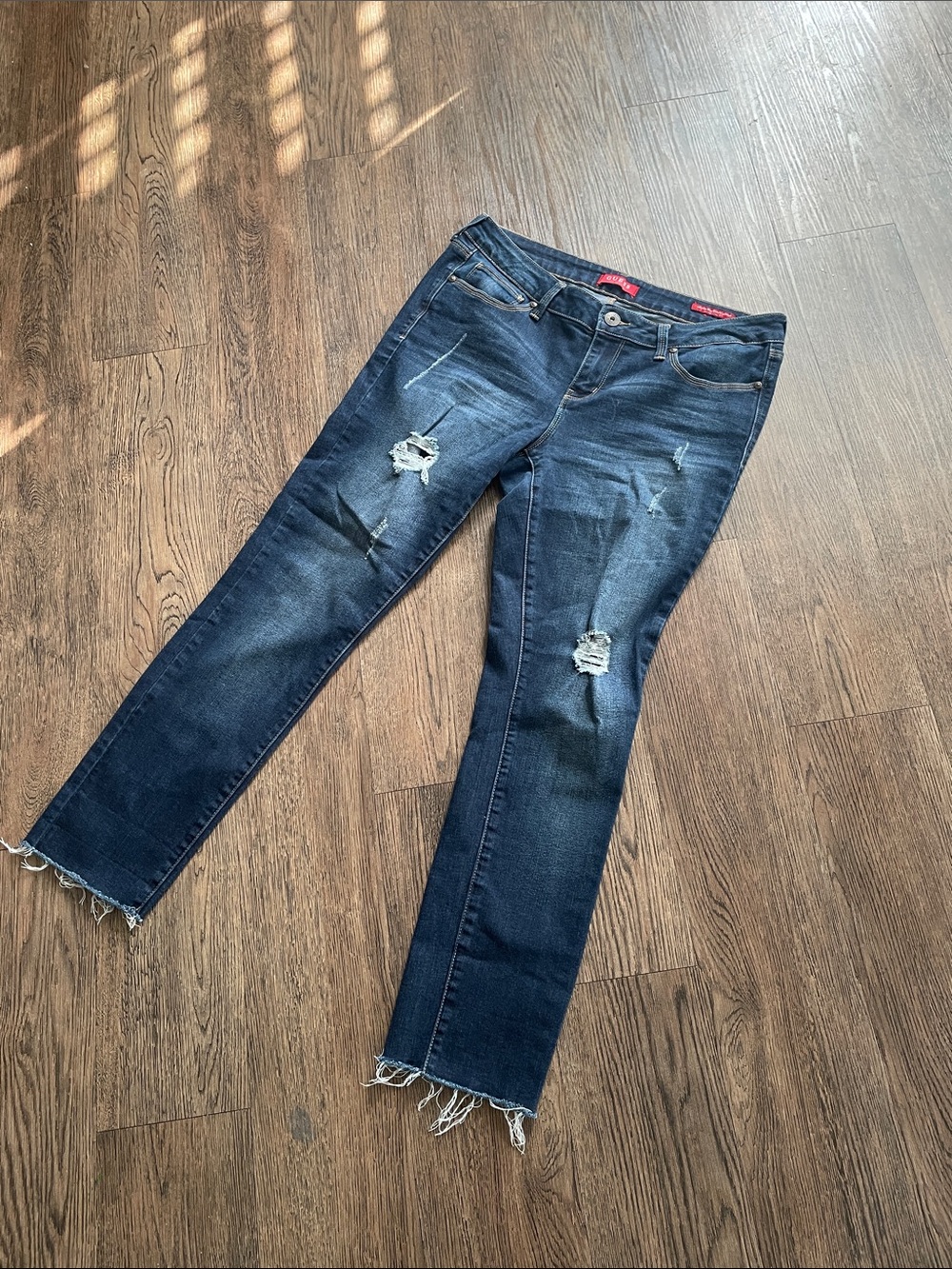 Guess Dark Blue Distressed Women's Jeans